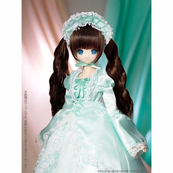 BJD Azone Obitsu 50 S Bust Alice A Dream of Princess Lolita Dress Bonnet Outfit - Picture 3 of 9